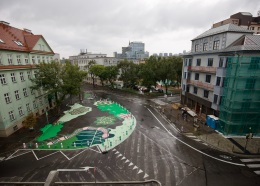 Maľba na asfalte v Bratislave 2023